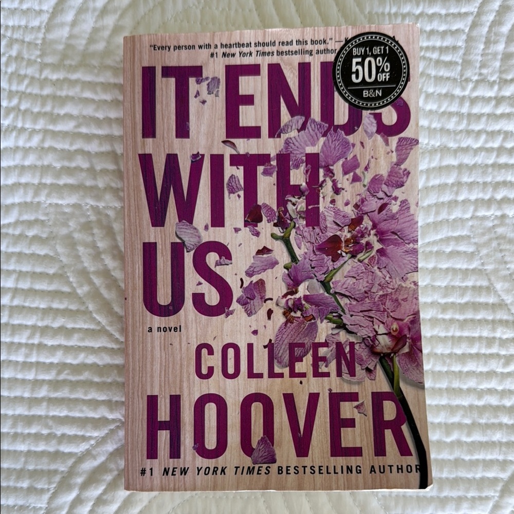 'It Ends With Us' Novel - Purple Cover
